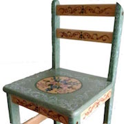 ヒンデローペン作品　セラドン焼き風の椅子